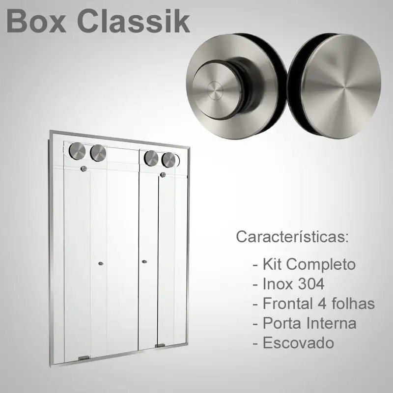 Frontal 4 Folhas Escovado